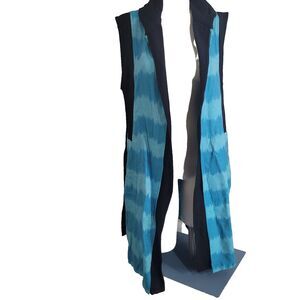 Narda's Vest S,M cardigan hoodie handwoven golden shell awardee ikat creation